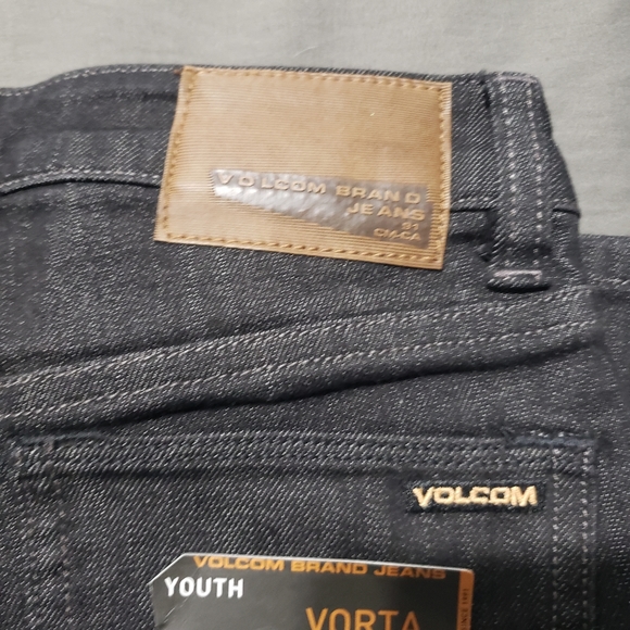 NWT Volcom Vorta Slim straight jeans boys size 25 (10) - Picture 8 of 13